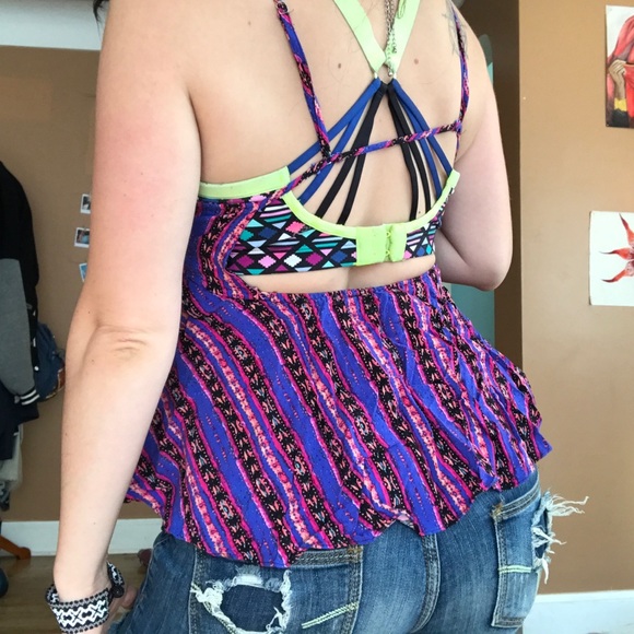 Geo-Print Strappy Tank - Picture 2 of 5